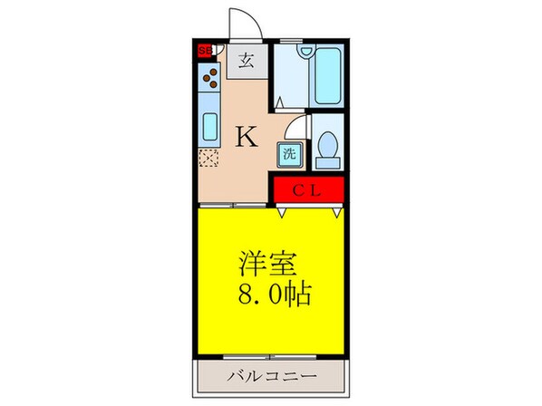 じんのうハイツの物件間取画像